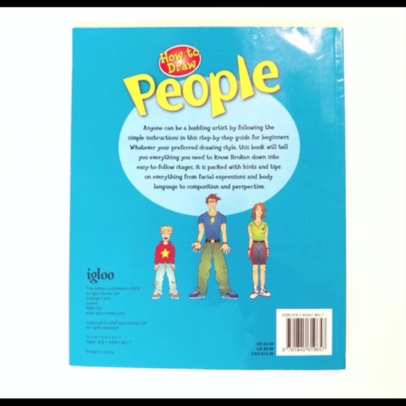 4/$15 🌻 How To Draw People Art Book - Picture 3 of 3